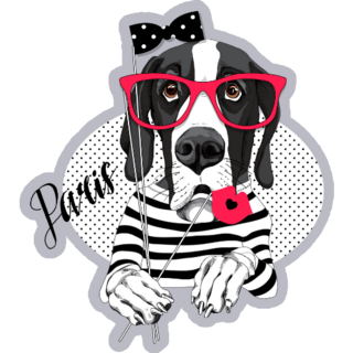 Great Dane Paris Sticker