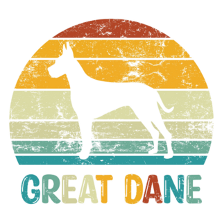 Great Dane Sunset Sticker