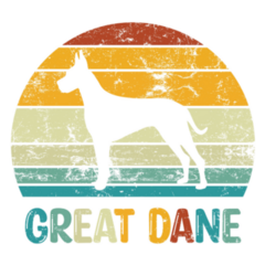 Great Dane Sunset Sticker