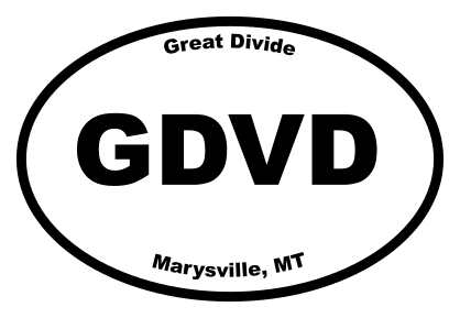 Great Divide Oval Sticker