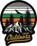 Great Outdoors Mountain Sticker