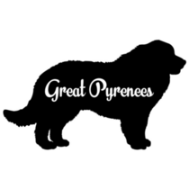 Great Pyrenees Font Sticker