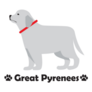 Great Pyrenees Logo Sticker