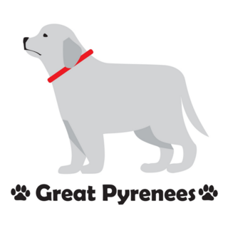 Great Pyrenees Logo Sticker