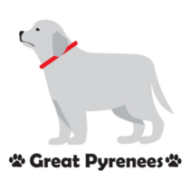 Great Pyrenees Logo Sticker
