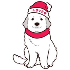 Great Pyrenees Love Sticker