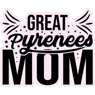 Great Pyrenees Mom Sticker