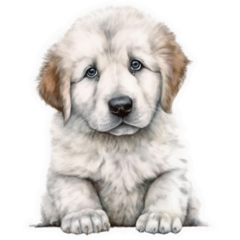 Great Pyrenees Puppy Sticker