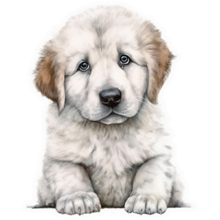 Great Pyrenees Puppy Sticker