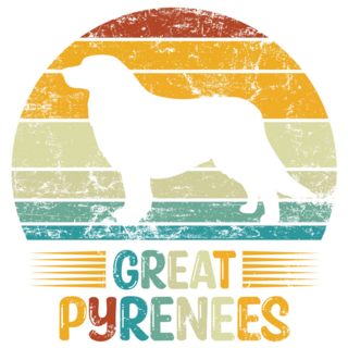 Great Pyrenees Retro Sticker