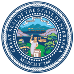 Great Seal Of The Federal State Of Nebraska Sticker