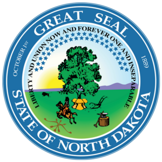 Great Seal Of The Federal State Of North Dakota Sticker