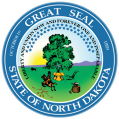 Great Seal Of The Federal State Of North Dakota Sticker