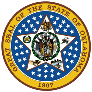 Great Seal Of The Federal State Of Oklahoma Sticker