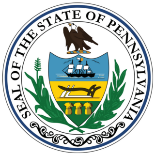 Great Seal Of The Federal State Of Pennsylvania Badge Sticker