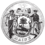 Great Seal Of The State Of Maine Sticker