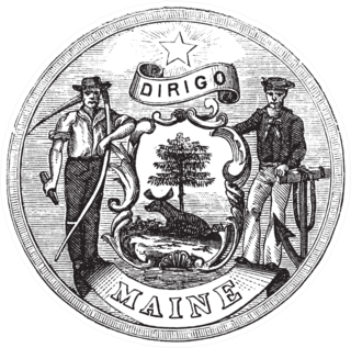 Great Seal Of The State Of Maine Sticker