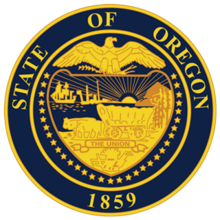 Great Seal Of Us Federal State Of Oregon Sticker