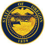 Great Seal Of Us Federal State Of Oregon Sticker