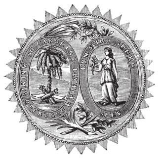 Great Seal Or Hallmark Of South Carolina Sticker