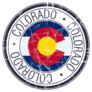 Great State Of Colorado Postal Stamp Sticker