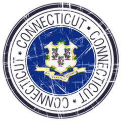Great State Of Connecticut Postal Sticker