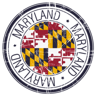 Great State Of Maryland Postal Sticker