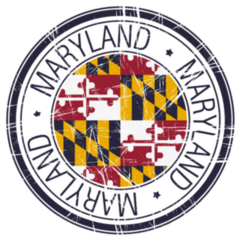 Great State Of Maryland Postal Sticker