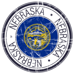 Great State Of Nebraska Postal Sticker