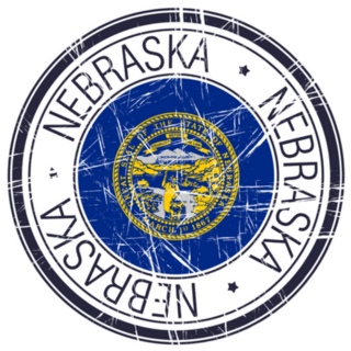 Great State Of Nebraska Postal Sticker
