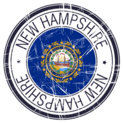 Great State Of New Hampshire Postal Sticker