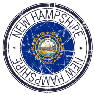 Great State Of New Hampshire Postal Sticker