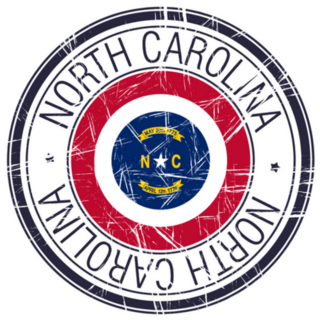 Great State Of North Carolina Postal Sticker