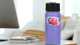 Great Wall Of China Sticker on a Water Bottle (New) example
