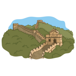 Great Wall Of China - World Wonder Sticker