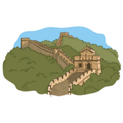 Great Wall Of China - World Wonder Sticker