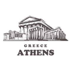 Greece Athens Sketch Skyline Sticker