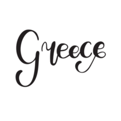 Greece Beautiful Typography Sticker