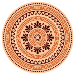 Greek Boho Mandala Design Sticker