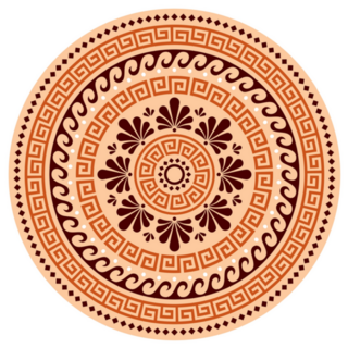 Greek Boho Mandala Design Sticker