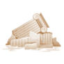 Greek Column Broken Pillar Illustration Sticker