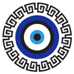 Greek Evil Eye Protection Symbol Mediterranean Sticker