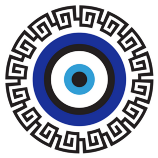 Greek Evil Eye Protection Symbol Mediterranean Sticker