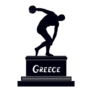 Greek Famous Statue Discobolus Sticker