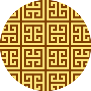 Greek Key Seamless Geometric Pattern Sticker