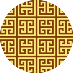 Greek Key Seamless Geometric Pattern Sticker