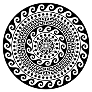 Greek Mandala Sticker