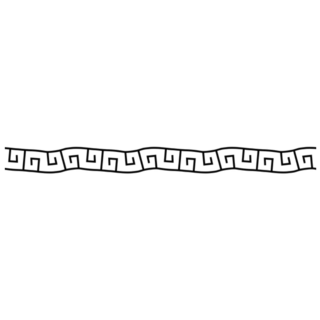 Greek Pattern Meander Ornament Sticker