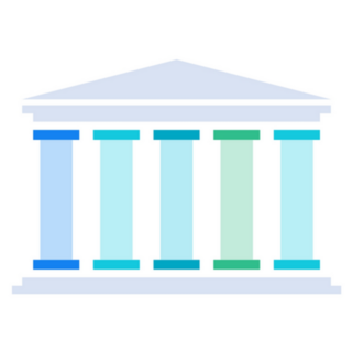 Greek Pillar Icon Sticker