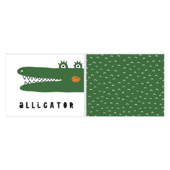 Green Alligator Illustration Sticker